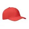 6 panel baseball sapka 260g/m² (Piros)