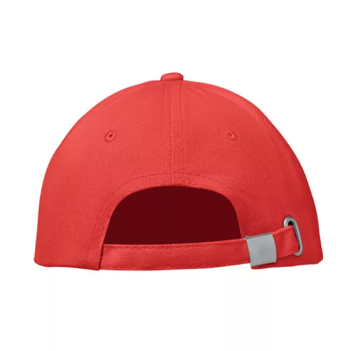 6 panel baseball sapka 260g/m² (Piros)