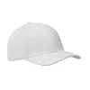 6 panel baseball sapka 260g/m² (Fehér)