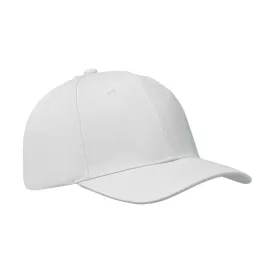 6 panel baseball sapka 260g/m² (Fehér)