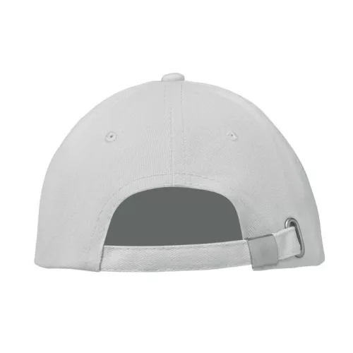 6 panel baseball sapka 260g/m² (Fehér)