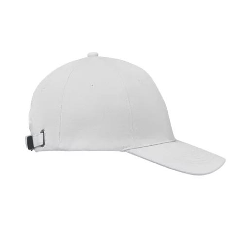 6 panel baseball sapka 260g/m² (Fehér)