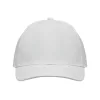 6 panel baseball sapka 260g/m² (Fehér)