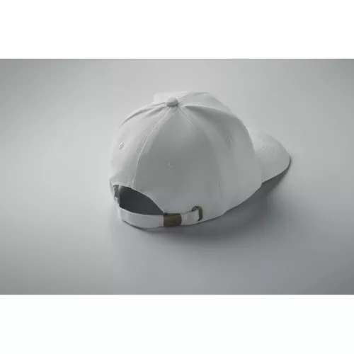 6 panel baseball sapka 260g/m² (Fehér)