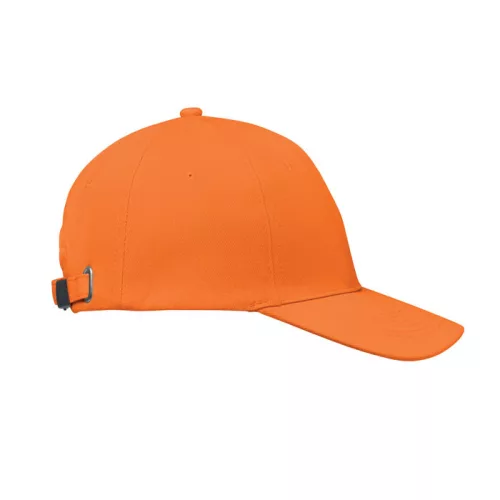 6 panel baseball sapka 260g/m² (Narancssárga)