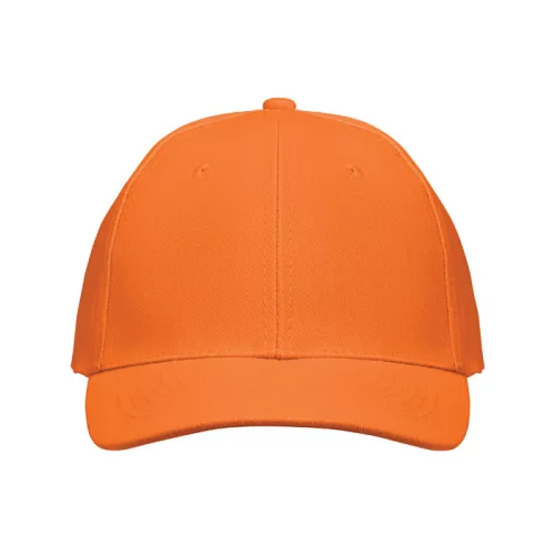 6 panel baseball sapka 260g/m² (Narancssárga)