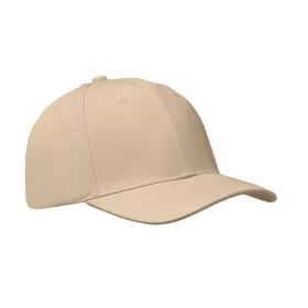6 panel baseball sapka 260g/m² (Bézs)