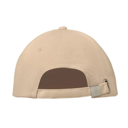 6 panel baseball sapka 260g/m² (Bézs)