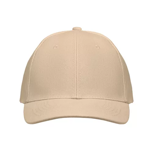 6 panel baseball sapka 260g/m² (Bézs)
