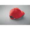 6 panel baseball sapka 260g/m² (Fehér/piros)