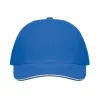 6 panel baseball sapka 260g/m² (Fehér/kék)