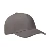 6 panel baseball sapka 260g/m² (Sötétszürke/szürke)