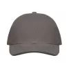 6 panel baseball sapka 260g/m² (Sötétszürke/szürke)