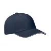 6 panel baseball sapka 260g/m² (Fehér/sötétkék)