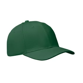 6 panel baseball sapka 260g/m² (Sötétzöld)
