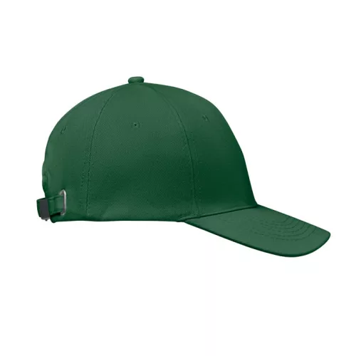 6 panel baseball sapka 260g/m² (Sötétzöld)