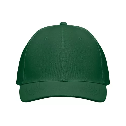 6 panel baseball sapka 260g/m² (Sötétzöld)