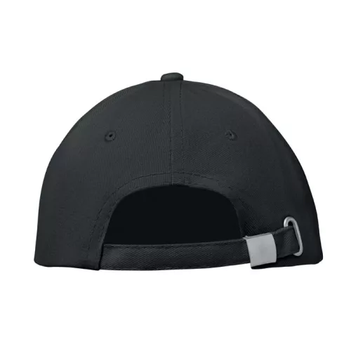 6 panel baseball sapka 260g/m² (Fekete/piros)
