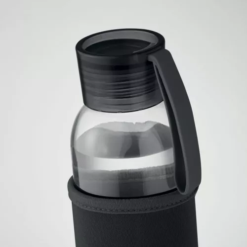 Újrahaszn. üveg palack 500 ml (Fekete)