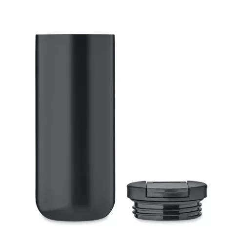 Duplafalú úti pohár 330ml (Fekete)