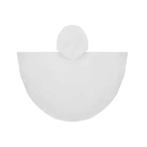 PEVA gyerek kapucnis esőkabát (Fehér)