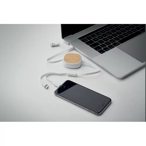 Visszahúzható USB töltőkábel