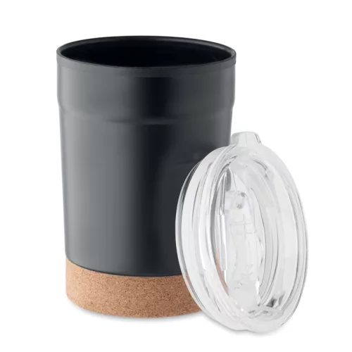 Duplafalú pohár 300 ml (Fekete)