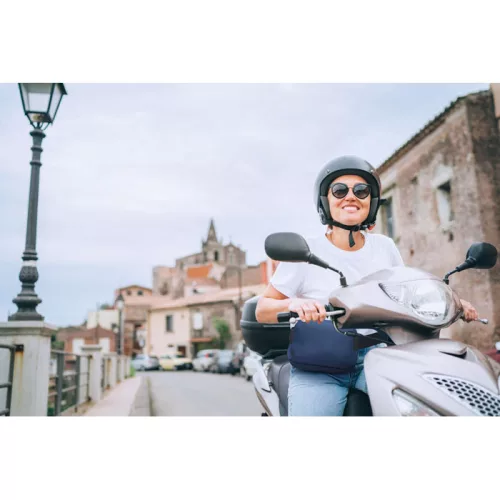 300D RPET poliészter övtáska (Kék)