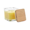Négyzet alakú illatgyertya 50g (Sárga)