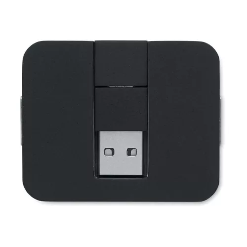 4 portos USB hub (Fekete)