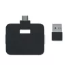 4 portos USB hub (Fekete)