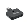 4 portos USB hub (Fekete)