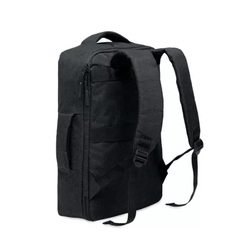 Vékony 15colos laptop hátizsák (Fekete)