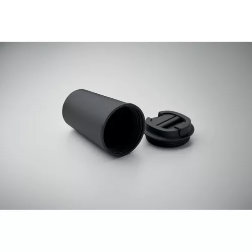 PLA duplafalú pohár 350 ml (Fekete)