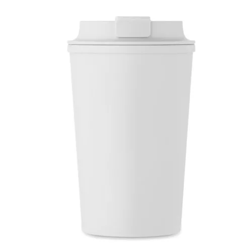 PLA duplafalú pohár 350 ml (Fehér)