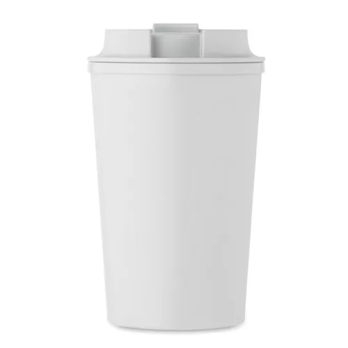 PLA duplafalú pohár 350 ml (Fehér)