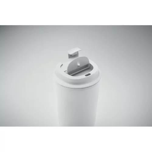 PLA duplafalú pohár 350 ml (Fehér)