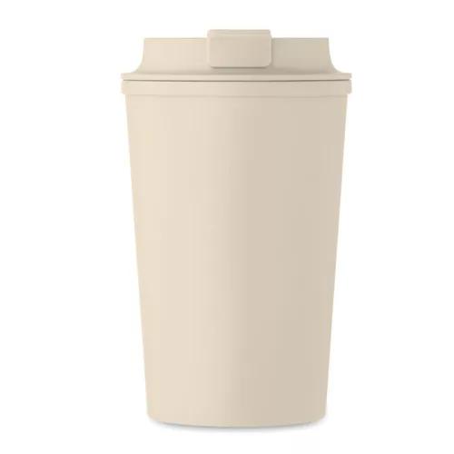PLA duplafalú pohár 350 ml (Bézs)