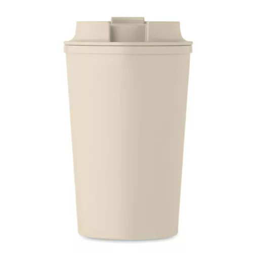 PLA duplafalú pohár 350 ml (Bézs)