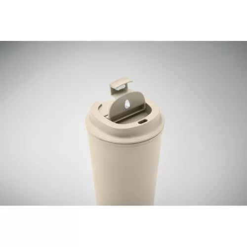 PLA duplafalú pohár 350 ml (Bézs)