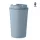 PLA duplafalú pohár 350 ml (Petrolkék)