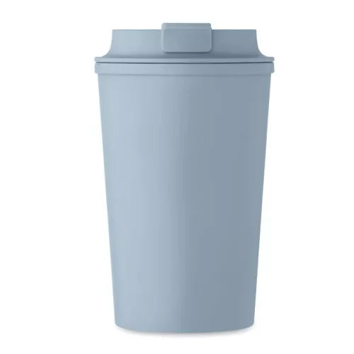 PLA duplafalú pohár 350 ml (Petrolkék)