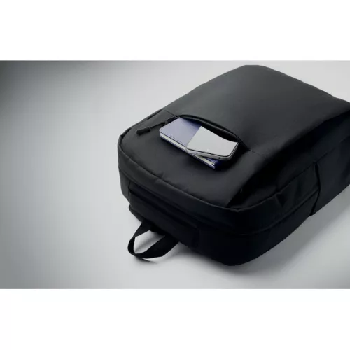 RPET 15 colos laptop hátizsák (Fekete)