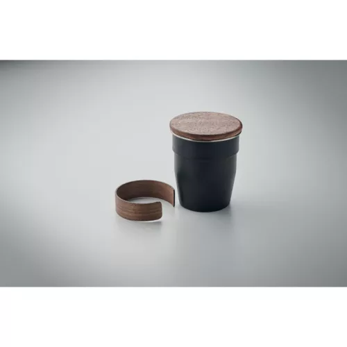 Szimplafalú pohár 350 ml (Fekete)