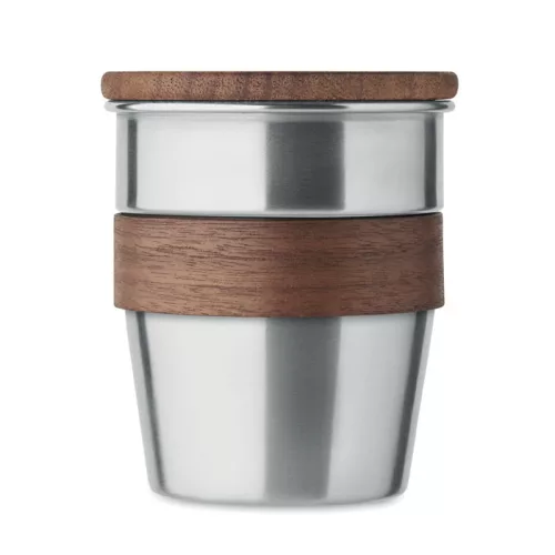 Szimplafalú pohár 350 ml (Matt Ezüst)