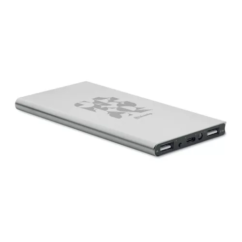 8000 mAh powerbank akkumulátor (Matt Ezüst)