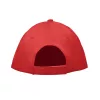5 panel baseball sapka 180 gr (Piros)