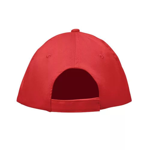 5 panel baseball sapka 180 gr (Piros)