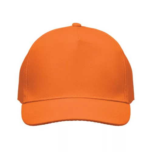 5 panel baseball sapka 180 gr (Narancssárga)