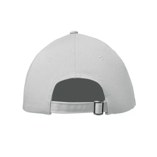 6 paneles pamut baseball sapka (Fehér)